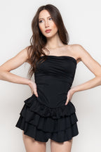 Miniabito Donna Fascia con Balze Volant