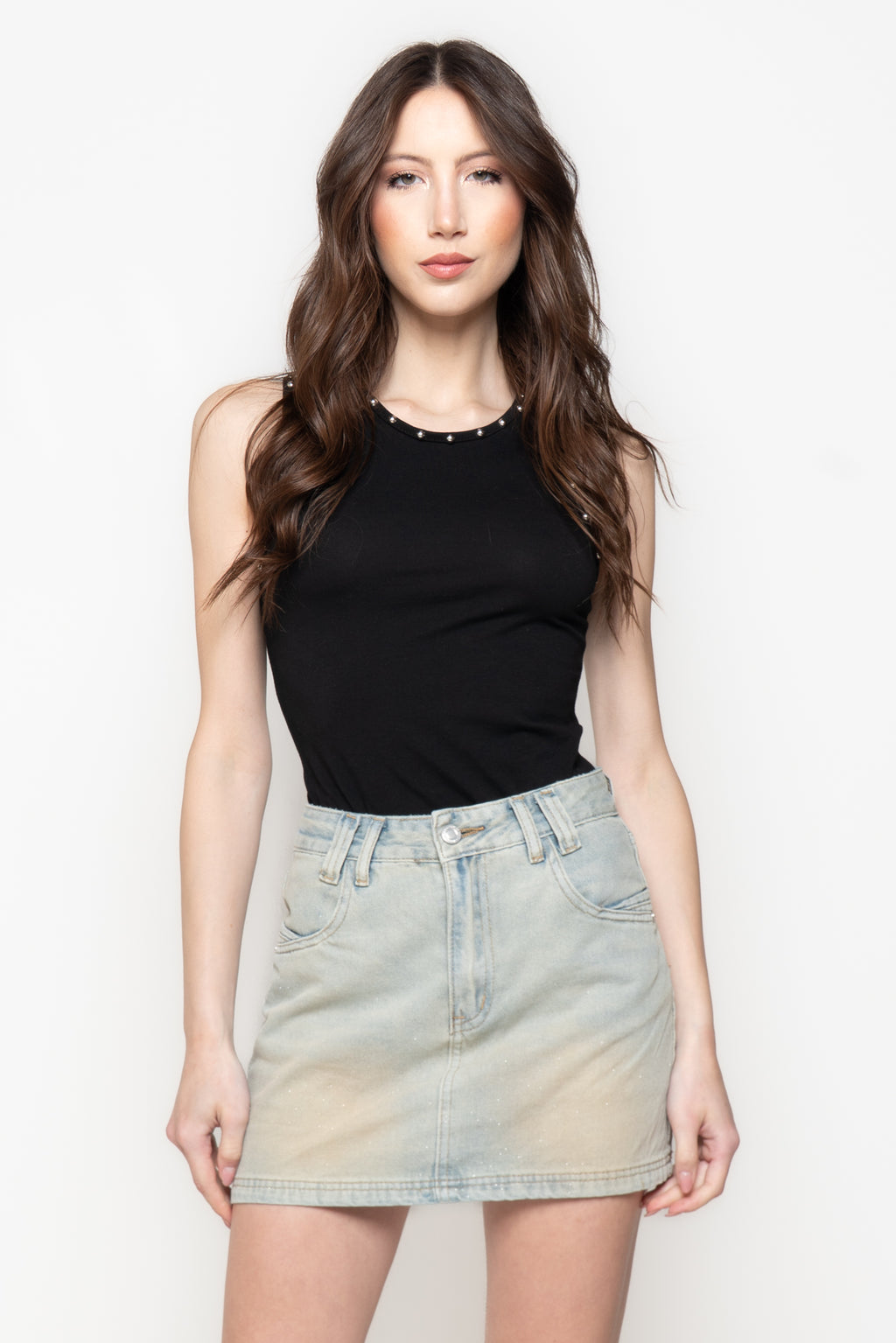 Gonna Mini Denim Vintage