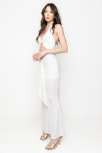 Abito Cut Out Drappeggiato