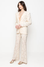 Completo Tailleur in Pizzo Floreale