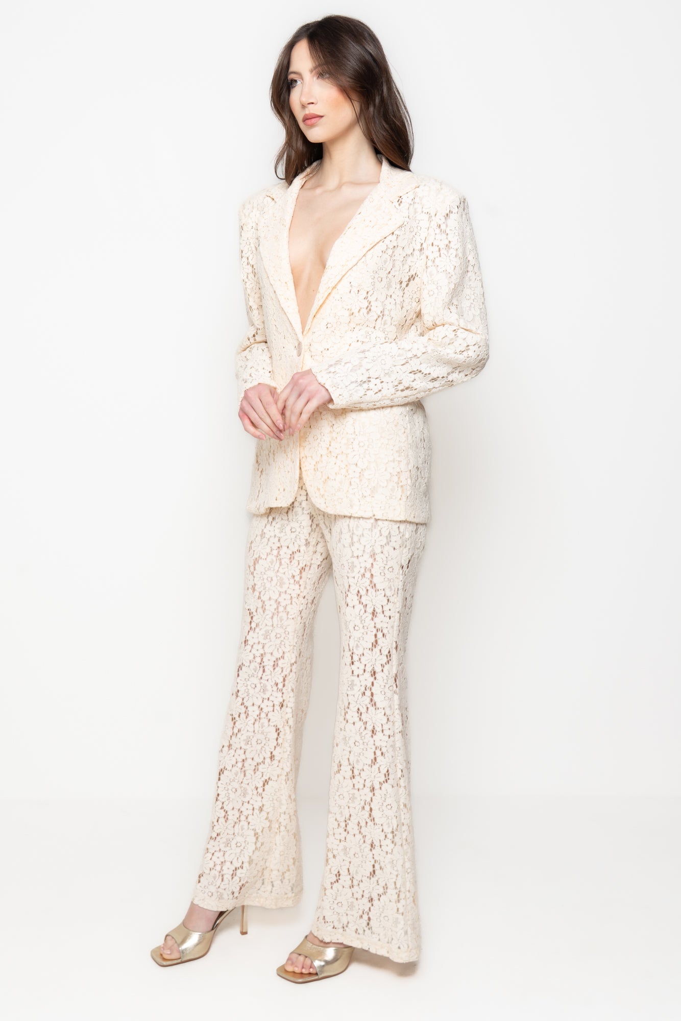 Completo Tailleur in Pizzo Floreale