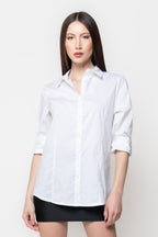Camicia Donna Bianca Classica in Cotone