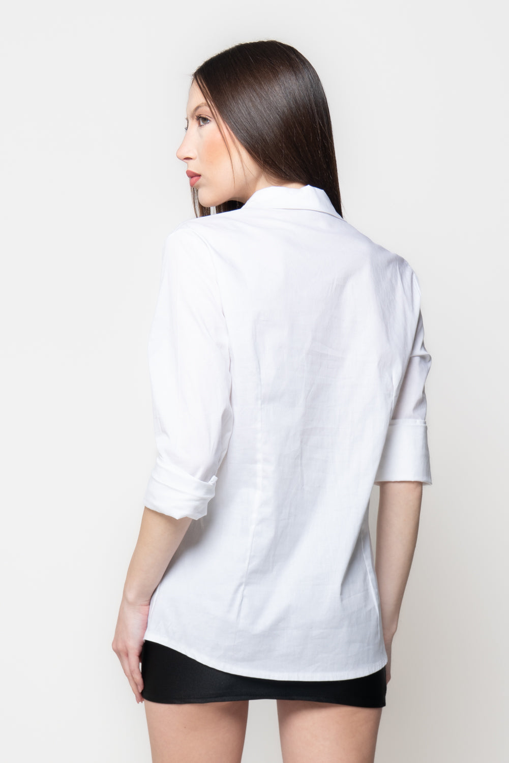 Camicia Donna Bianca Classica in Cotone