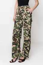 Pantalone Donna Camouflage Cargo