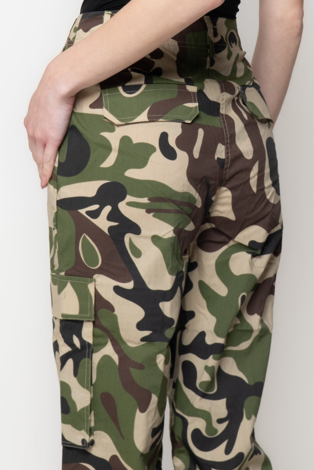 Pantalone Donna Camouflage Cargo