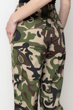 Pantalone Donna Camouflage Cargo