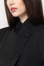 Blazer Donna Strutturato con Collo Alto