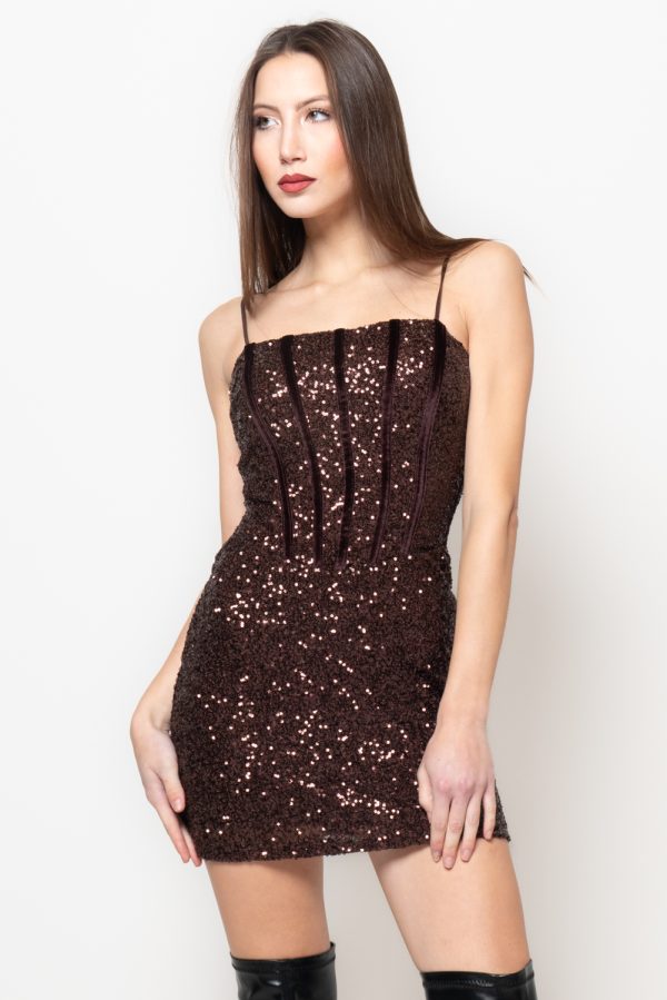 vestitino corsetto marrone